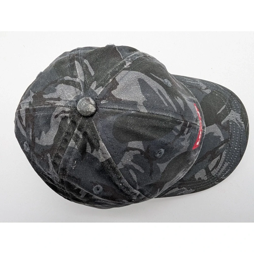 Levis Mens Grey Camo Batwing Logo Snapback Baseball Hat Adjustable Cotton Cap